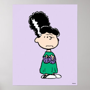 Poster Amendoins Lucy Noiva de Frankenstein Halloween