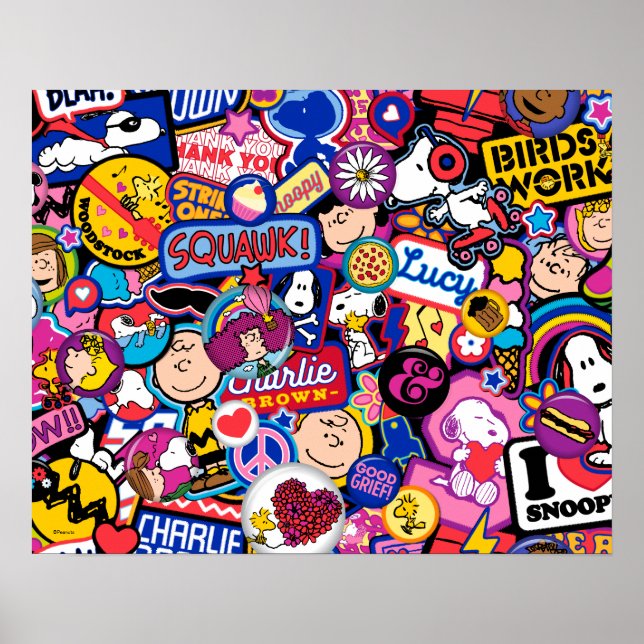 Poster Amendoins | Padrão de patch de fita mista (Frente)