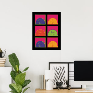 Poster Amendoins Pop de arte moderna é Charlie Brown