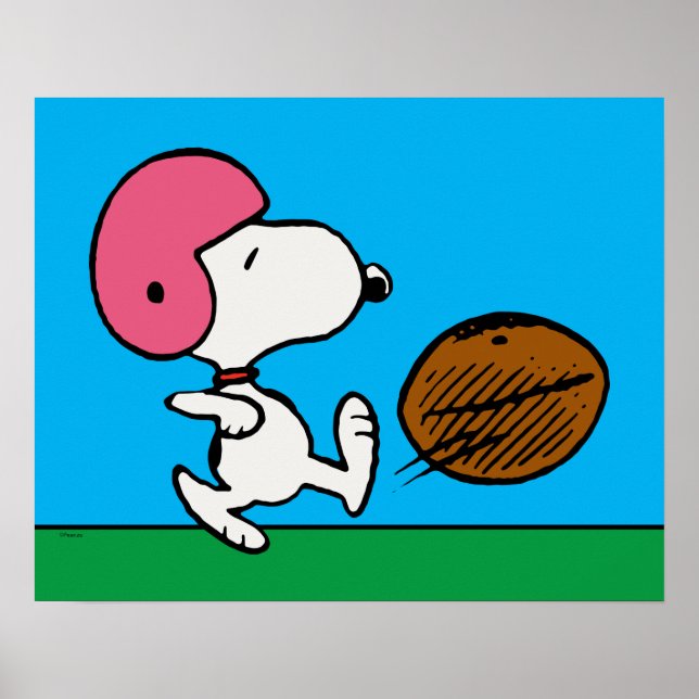 Poster Amendoins | Snoopy Football Kicker (Frente)