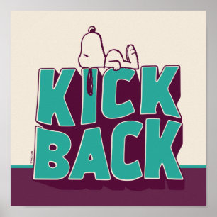 Poster Amendoins Snoopy Kickback