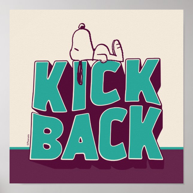 Poster Amendoins | Snoopy Kickback (Frente)