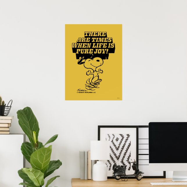 Poster Amendoins | Snoopy Pure Joy (Escritório em casa)