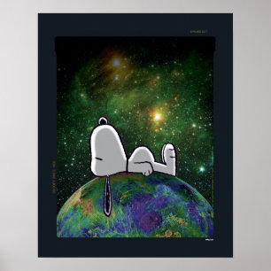 Poster Amendoins   Snoopy Spacout