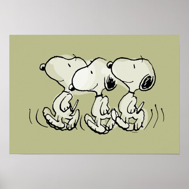 Poster Amendoins | Snoopy Walking Alto (Frente)