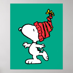 Poster Amendoins Snoopy Winter Beanie Boné
