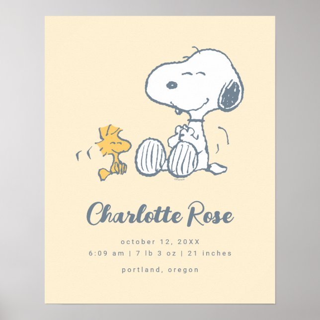 Poster Amendoins | Snoopy & Woodstock (Frente)