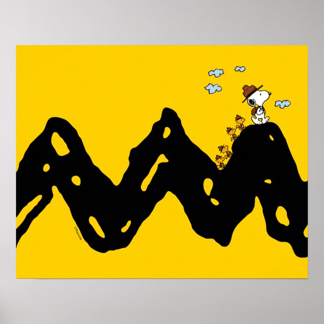 Poster Amendoins | Snoopy & Woodstock Scout Troop Hike (Frente)
