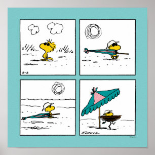 Poster Amendoins Woodstock na praia