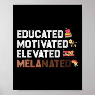 Poster Ámer Africano Melanizado Elevado E Educado