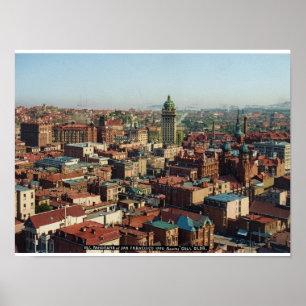 Poster América Antiga São Francisco 1900 Panorama