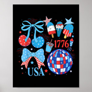 Poster América, Coquette 4 de julho Dia da Independência