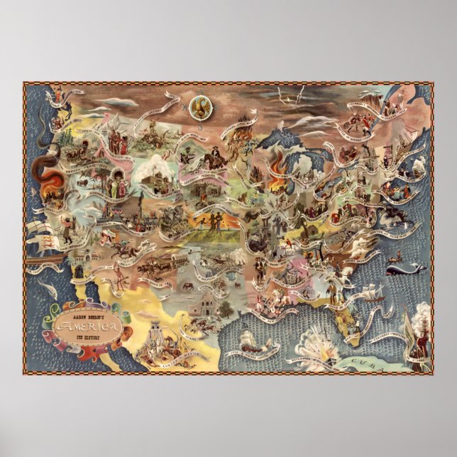 Poster América de Bohrod, sua história (Frente)