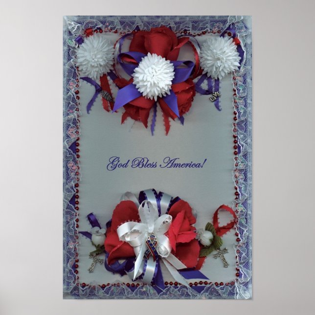 Póster América deus abençoe (Frente)