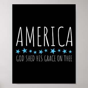 Poster América Deus Deu Sua Graça Nele