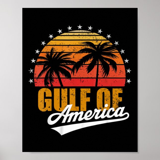 Poster América do Golfo Trump México (Frente)