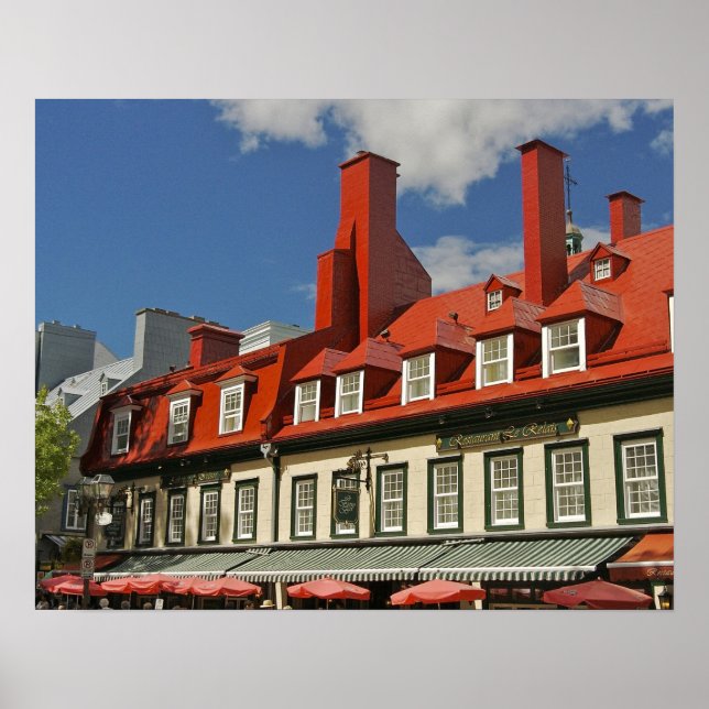 Póster América do Norte, Canadá, Quebec, Antiga Cidade de (Frente)