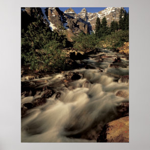 Póster América do Norte, Canadá, Rockies canadenses, Ba