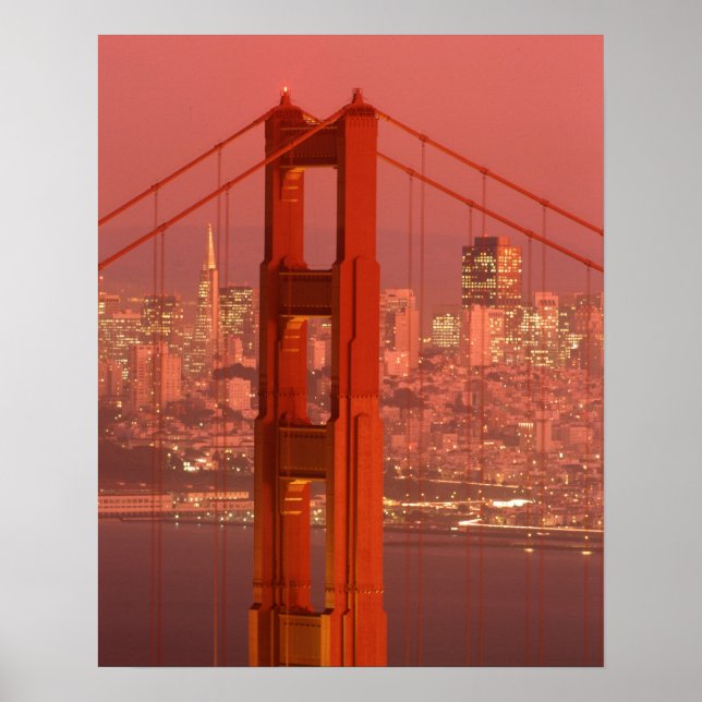 Póster América do Norte, EUA, Califórnia, São Francisco. (Frente)