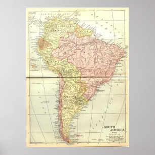 Póster Ámérica do Sul: 1914