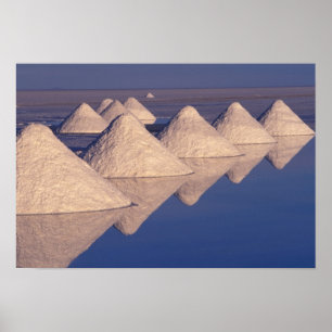 Póster América do Sul, Bolívia. Salar de Uyuni