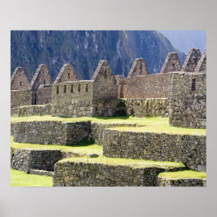 Póster América do Sul - Peru. Pedra no Inca perdido