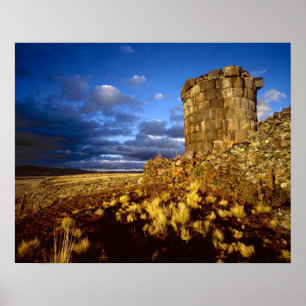 Póster América do Sul, Peru, perto do Lago Titicaca.