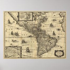 Póster America Noviter Delineata