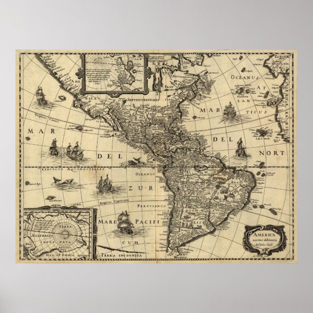 Póster America Noviter Delineata (Frente)