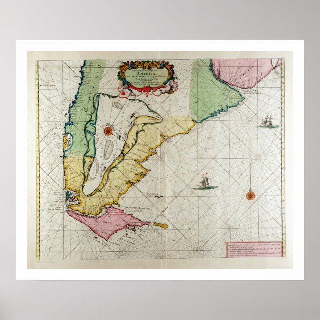 Póster América, placa 17 de "Le Nouveau et Grand Illumi" (Frente)