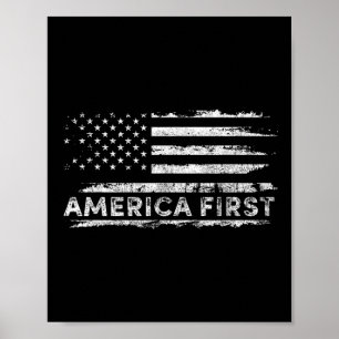 Poster América Primeiro, Don De Um Novo Dia, Donald Trump