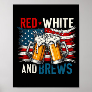 Poster America Red White E Breve Quarto De Beer Amantes J