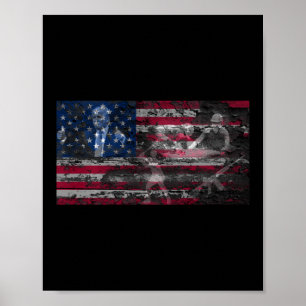 Poster América Trump 2a Armas Deus País Bíblia Cruz