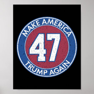 Poster América Trump Novamente 47