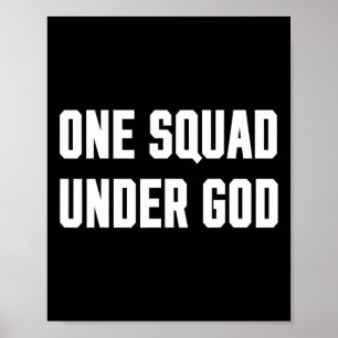 Poster América Uma Equipe Sob Deus (trump 2020)