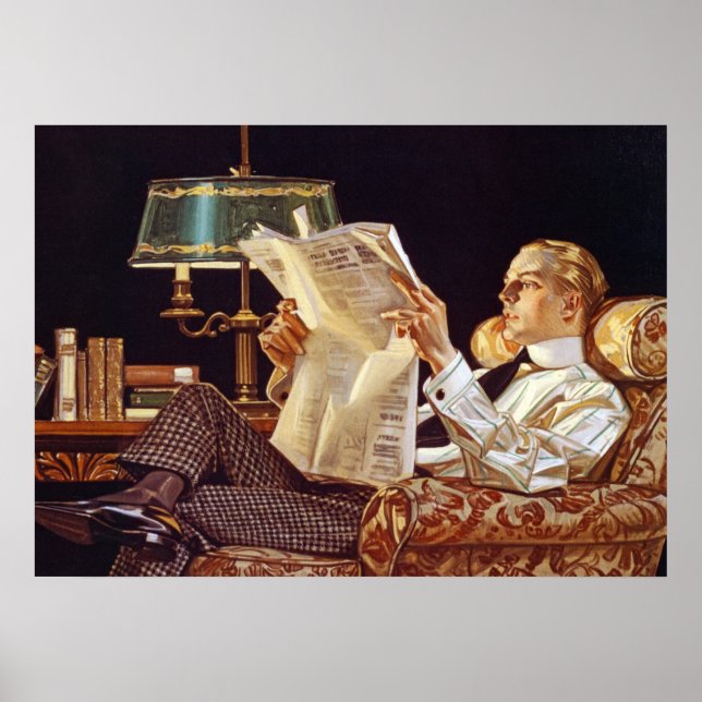 Poster American Advertisement, Colares de Camisas de Seta (Frente)