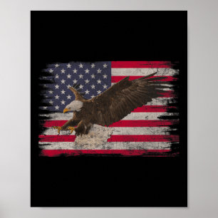 Poster American Byld Eagle 4 De Julho Usa Bandeira Patrió