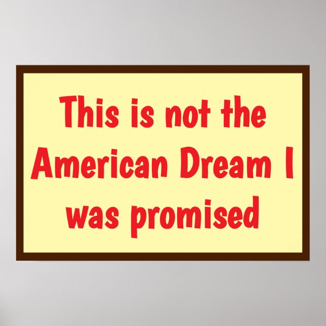 Poster American Dream Promised (Frente)