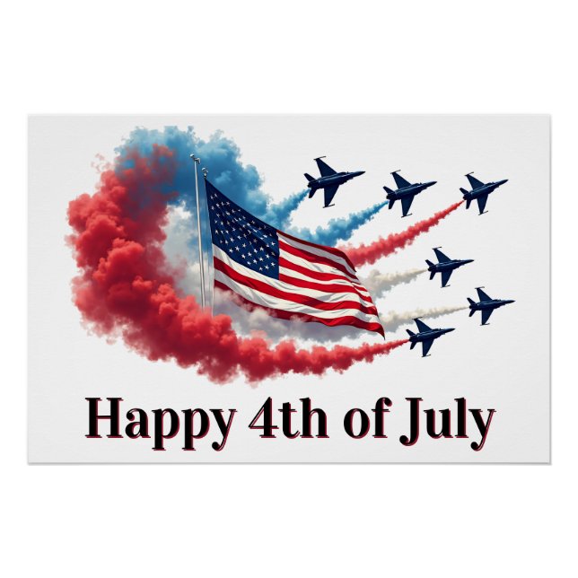 Póster American Flag, 4 de julho (Frente)