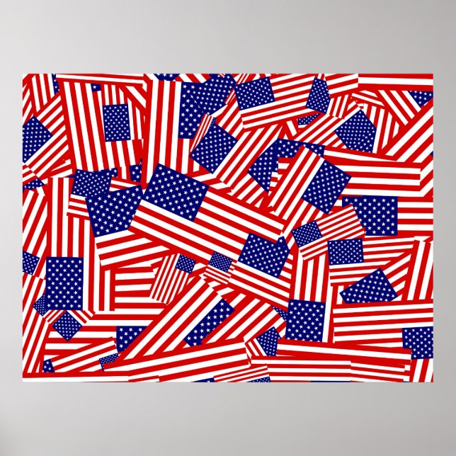 Póster American Flag Collage (Frente)