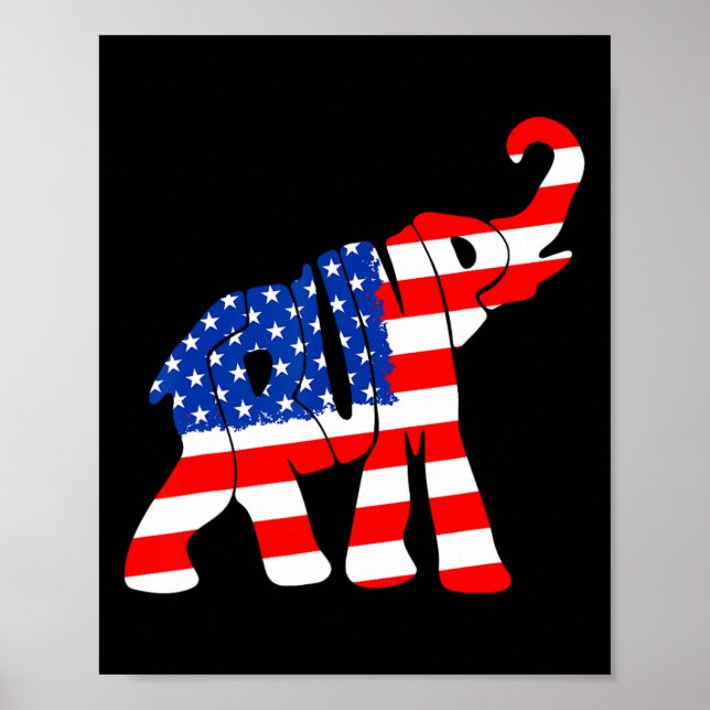 Poster American Flag Trump (Frente)