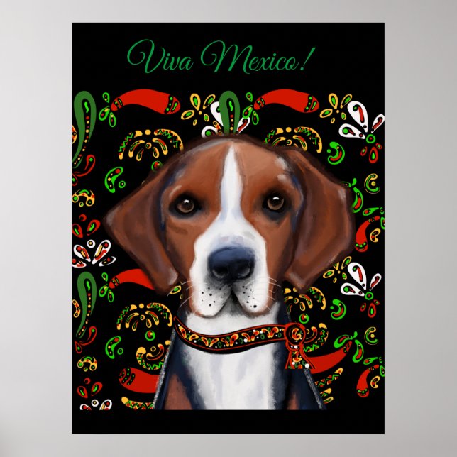 Poster American Foxhound (Frente)