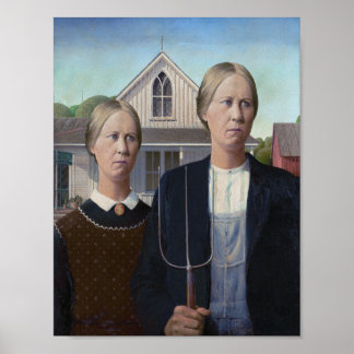 Poster American Gothic -Surreal Twins