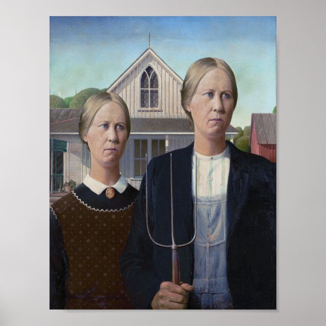 Poster American Gothic -Surreal Twins (Frente)