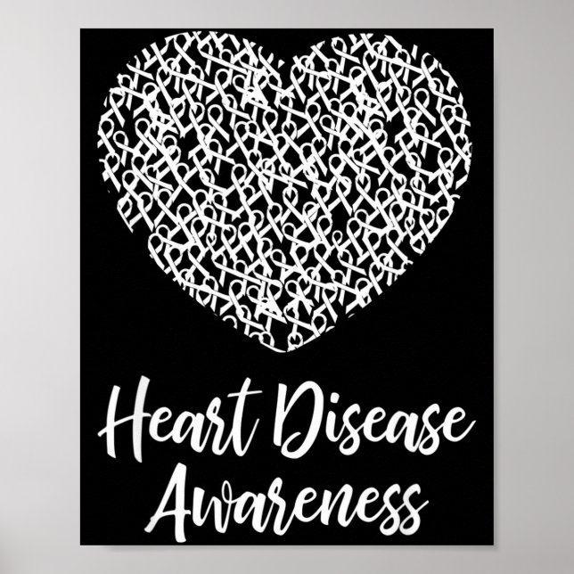 Poster American Heart Month Suprt Tees Co Heart Disease A (Frente)