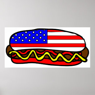 Poster American Hot Dog