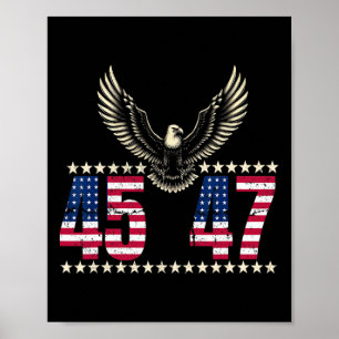 Poster American Made Trump Merchandise Trump 45 47