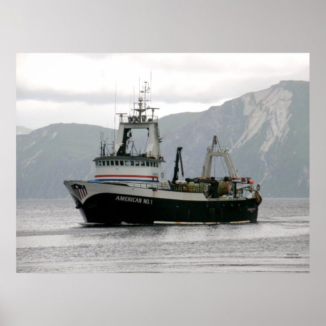 Póster American No. 1, Fatory Trawler in Dutch Harbor, A (Frente)