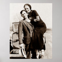 American Outlaw Bonnie & Clyde A Gangue Barrow