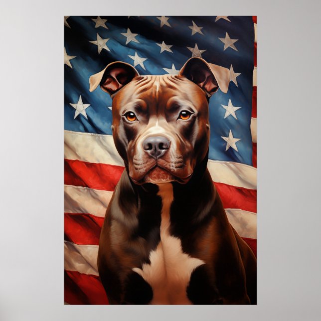 Poster American Pit Bull Terrier (Frente)